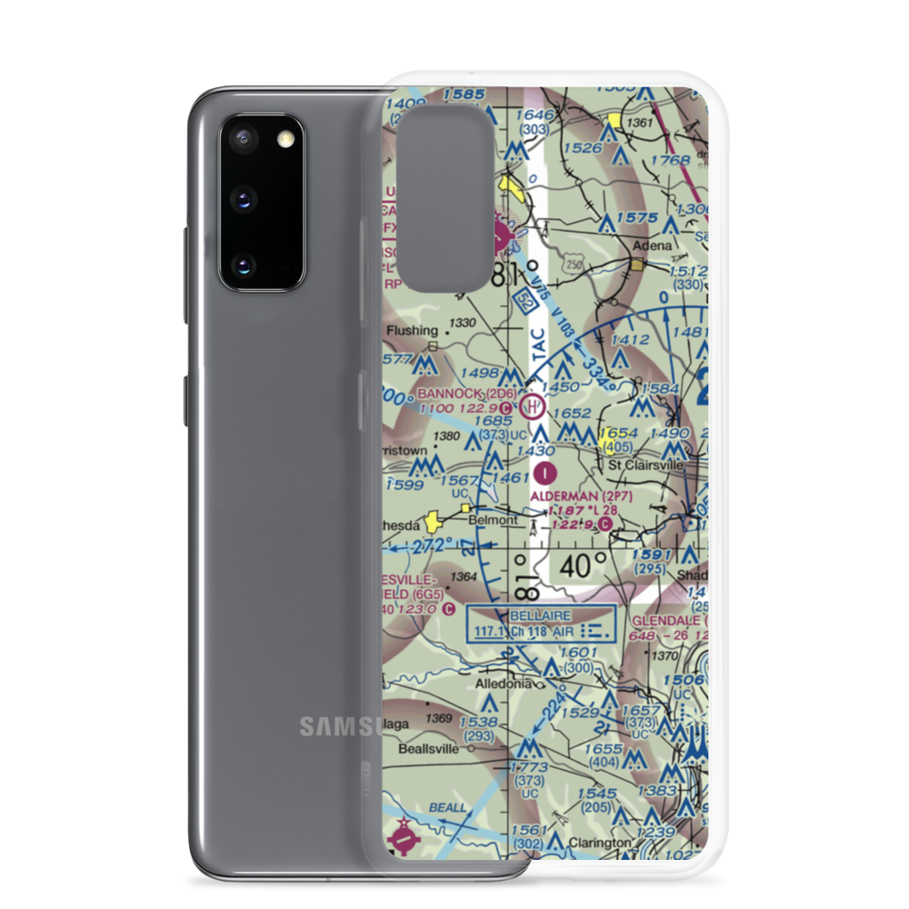 Alderman Airport (2P7) VFR Sectional Samsung Case Samsung Galaxy S20 model shown
