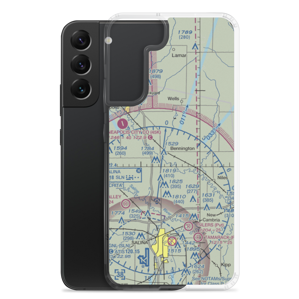 Alderson Airport (08KS) VFR Sectional Samsung Case Samsung Galaxy S22 Plus model shown
