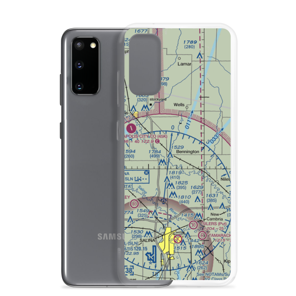 Alderson Airport (08KS) VFR Sectional Samsung Case Samsung Galaxy S20 model shown