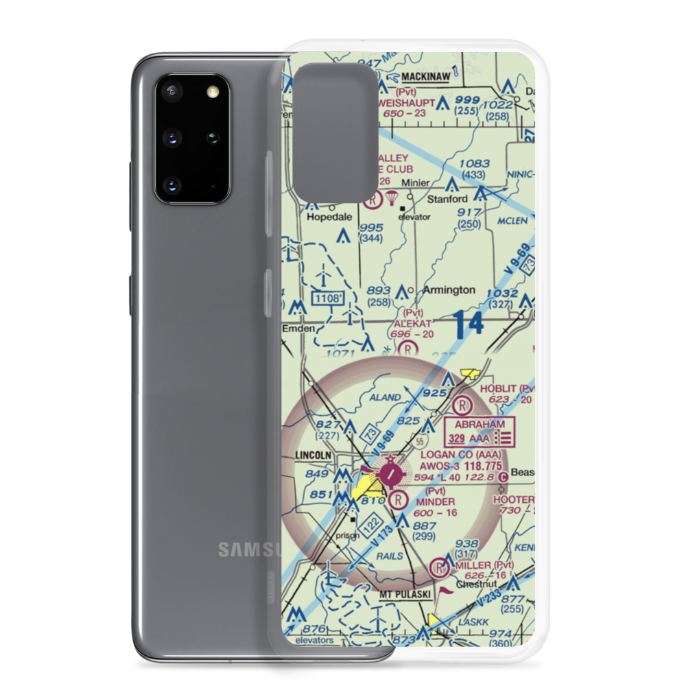 Alekat Acres Airport (3IL9) VFR Sectional Samsung Case Samsung Galaxy S20 Plus model shown