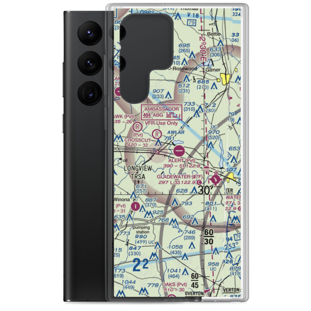 Alert Field (18TE) VFR Sectional Samsung Case Samsung Galaxy S22 Ultra model shown