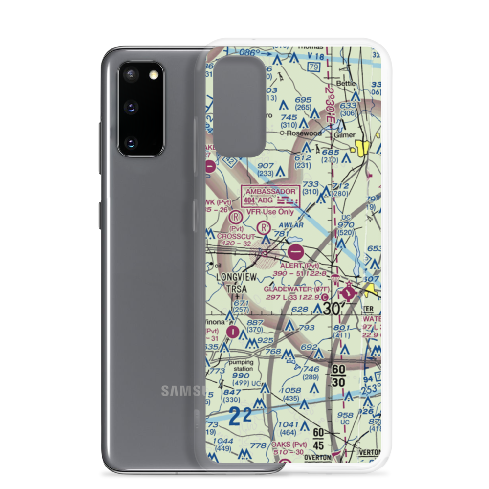 Alert Field (18TE) VFR Sectional Samsung Case Samsung Galaxy S20 model shown