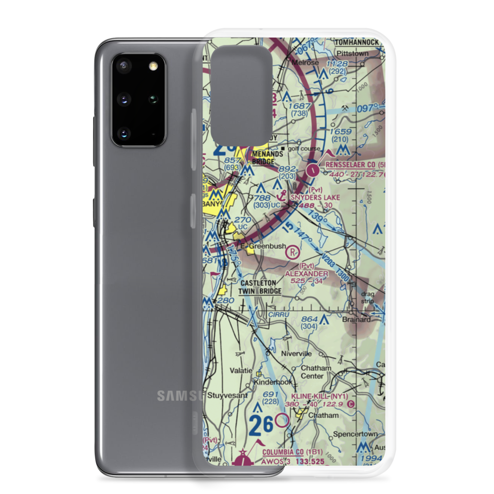 Alexander Farm Airport (NY82) VFR Sectional Samsung Case Samsung Galaxy S20 Plus model shown