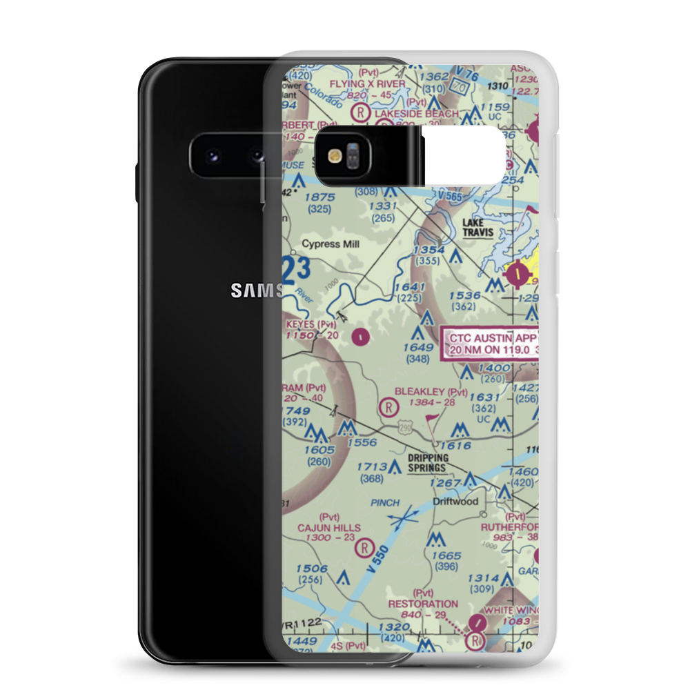 Alexander Ranch Airport (5TE3) VFR Sectional Samsung Case Samsung Galaxy S10 model shown