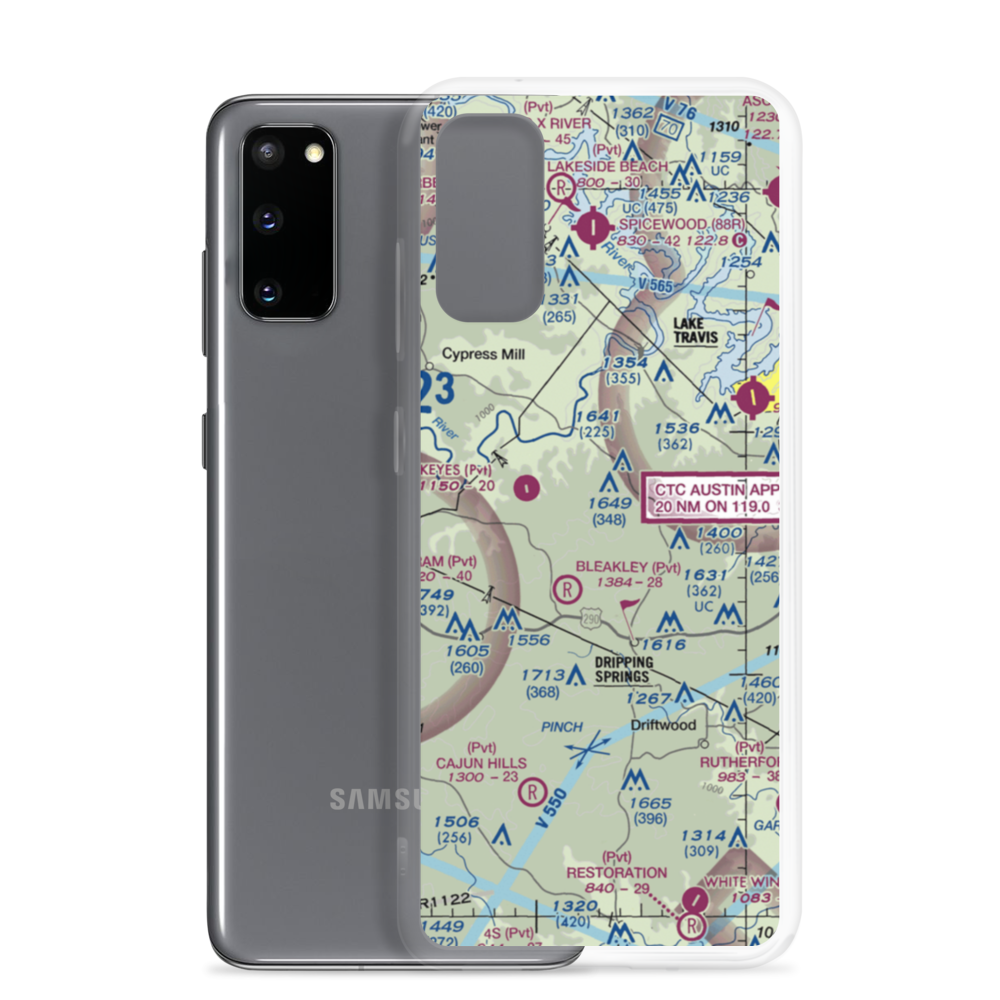 Alexander Ranch Airport (5TE3) VFR Sectional Samsung Case Samsung Galaxy S20 model shown