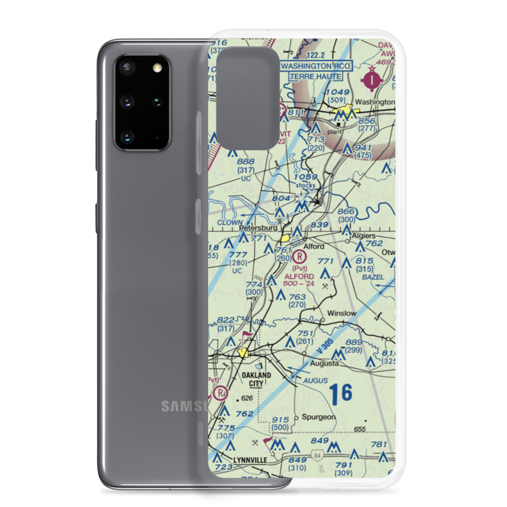 Alford Airpark (IN03) VFR Sectional Samsung Case Samsung Galaxy S20 Plus model shown