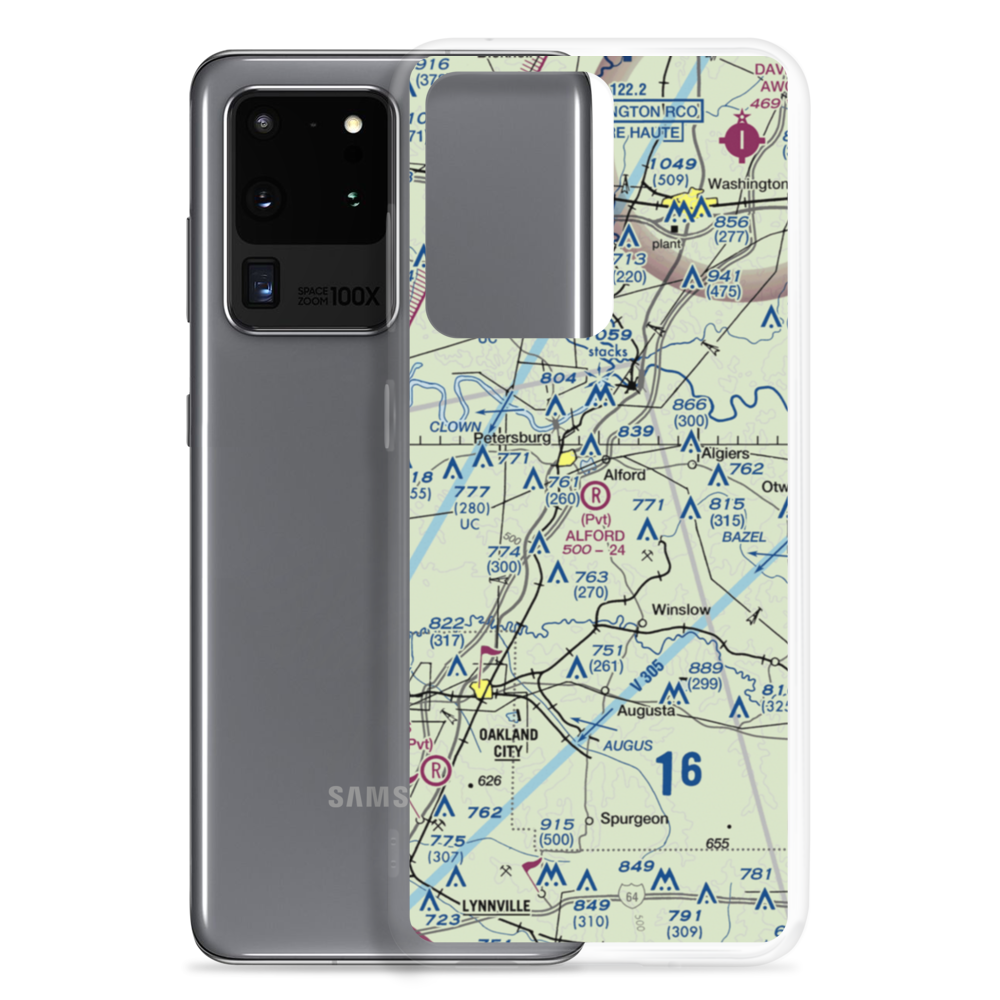 Alford Airpark (IN03) VFR Sectional Samsung Case Samsung Galaxy S20 Ultra model shown