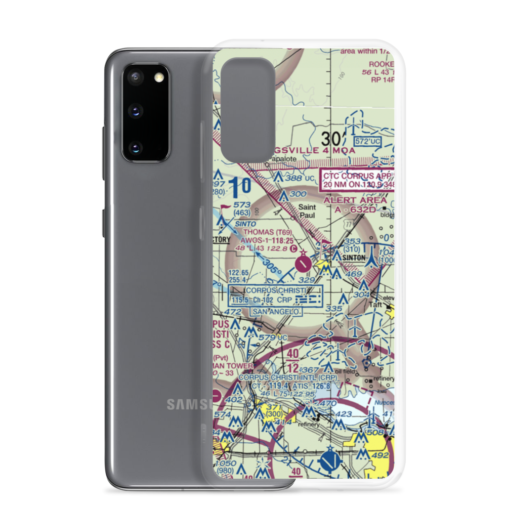 Alfred C 'Bubba' Thomas Airport (T69) VFR Sectional Samsung Case Samsung Galaxy S20 model shown