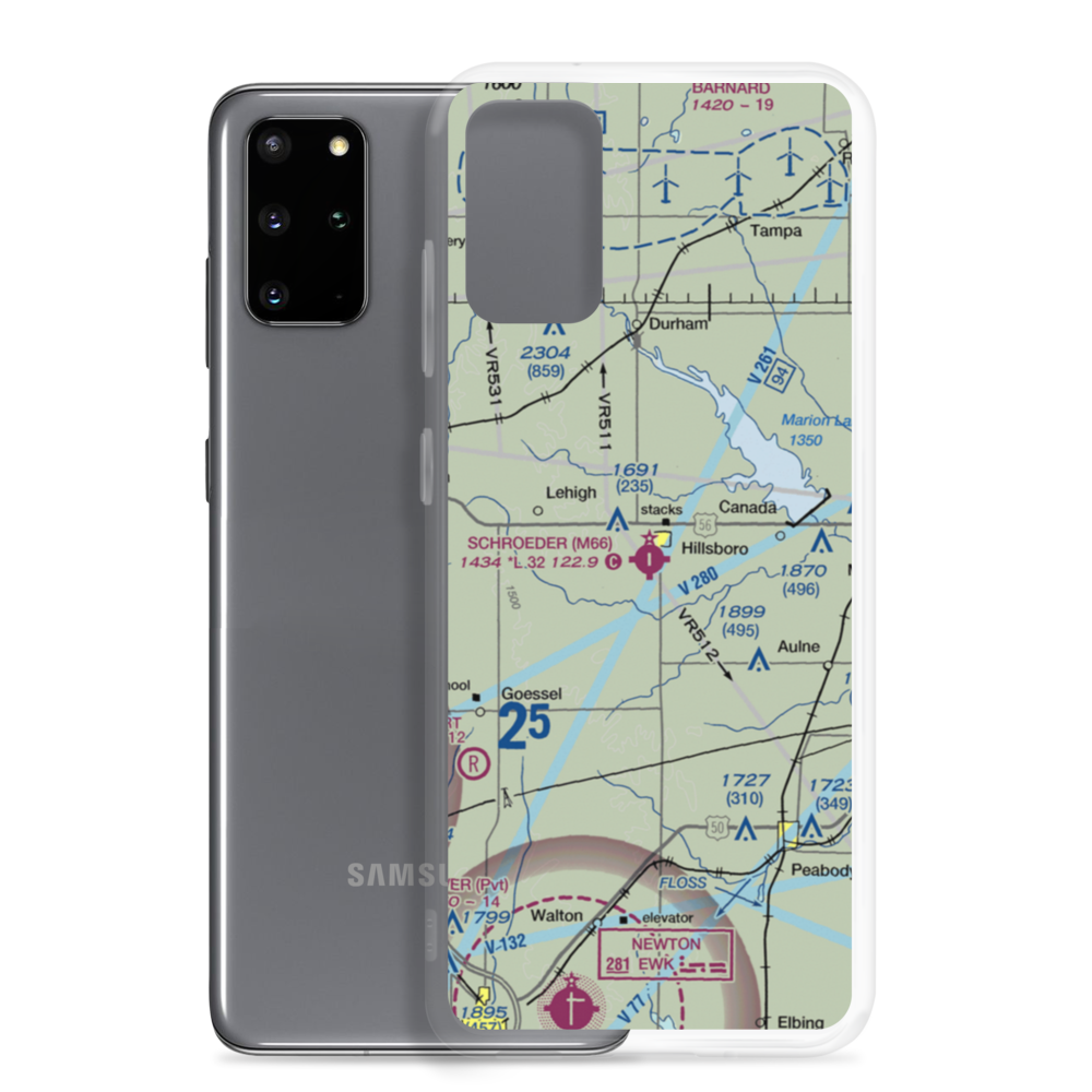 Alfred Schroeder Field (M66) VFR Sectional Samsung Case Samsung Galaxy S20 Plus model shown