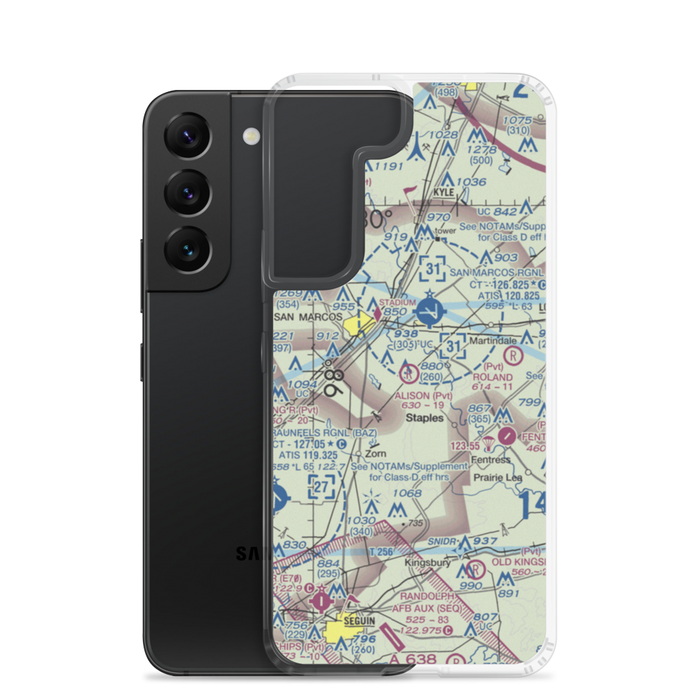 Alison Air Park (7TS2) VFR Sectional Samsung Case Samsung Galaxy S22 model shown