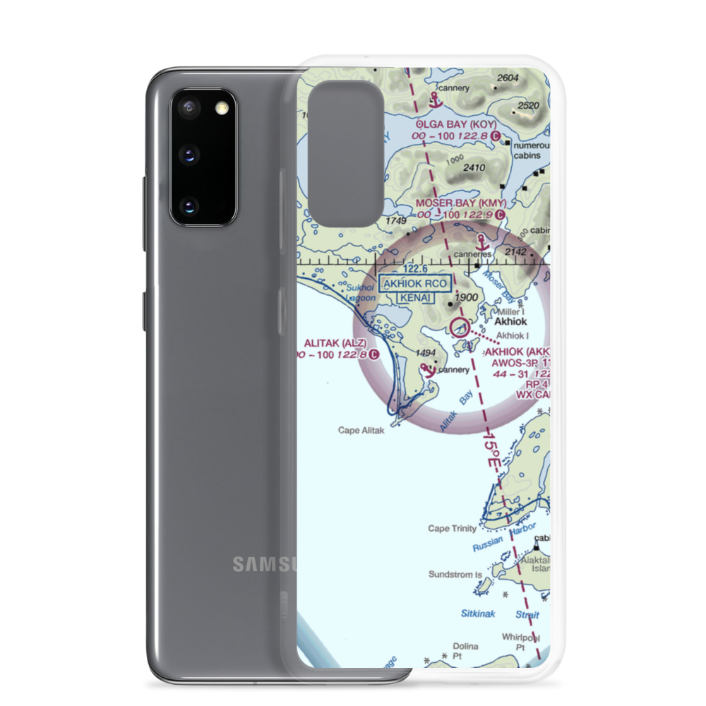 Alitak Seaplane Base (ALZ) VFR Sectional Samsung Case Samsung Galaxy S20 model shown