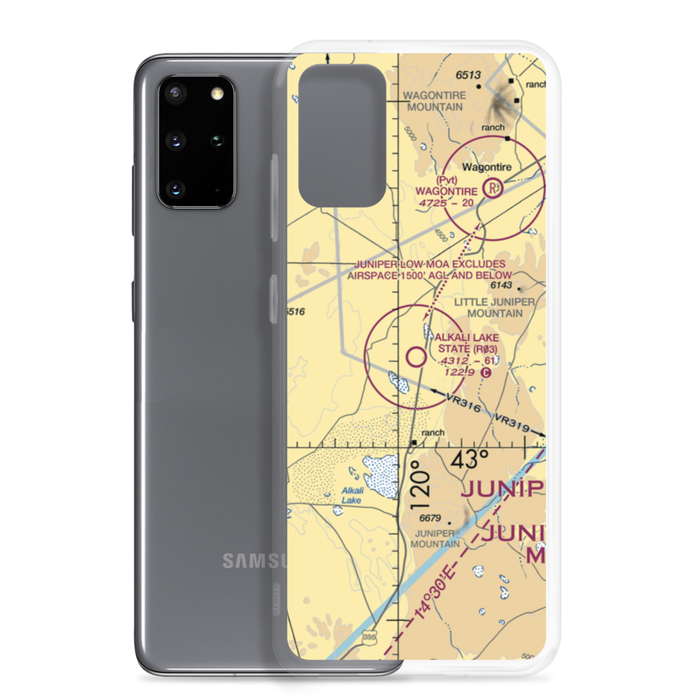 Alkali Lake State Airport (R03) VFR Sectional Samsung Case Samsung Galaxy S20 Plus model shown