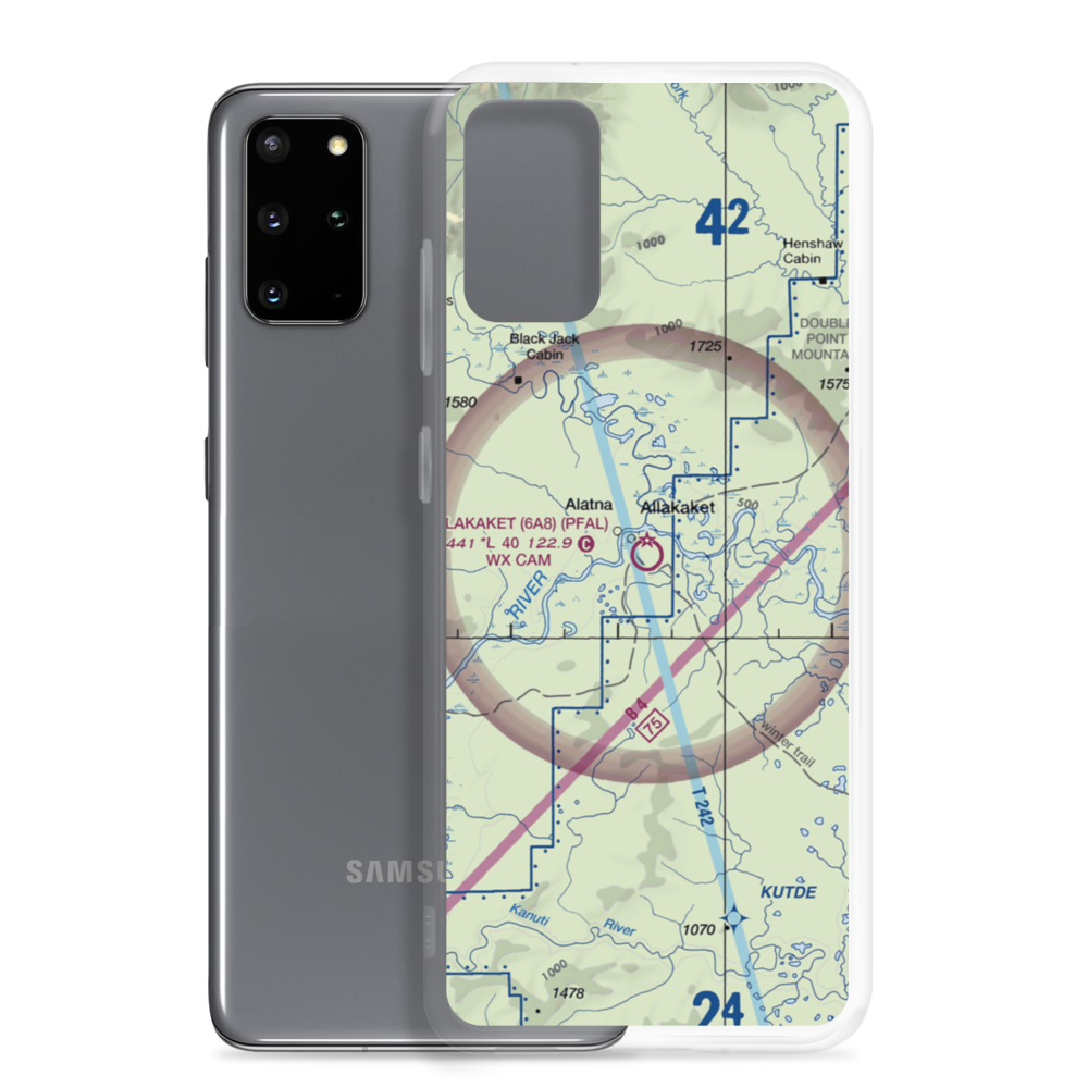 Allakaket Airport (6A8) VFR Sectional Samsung Case Samsung Galaxy S20 Plus model shown