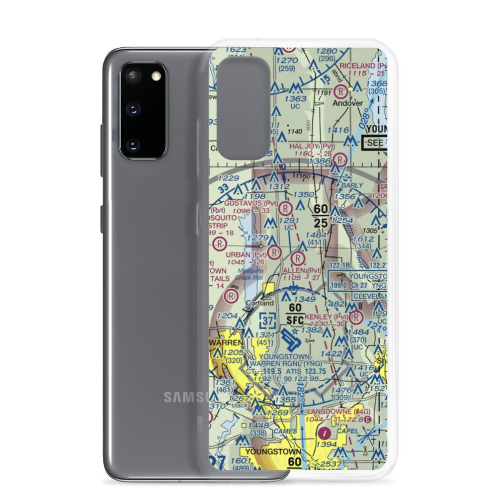 Allen Airport (8OI3) VFR Sectional Samsung Case Samsung Galaxy S20 model shown
