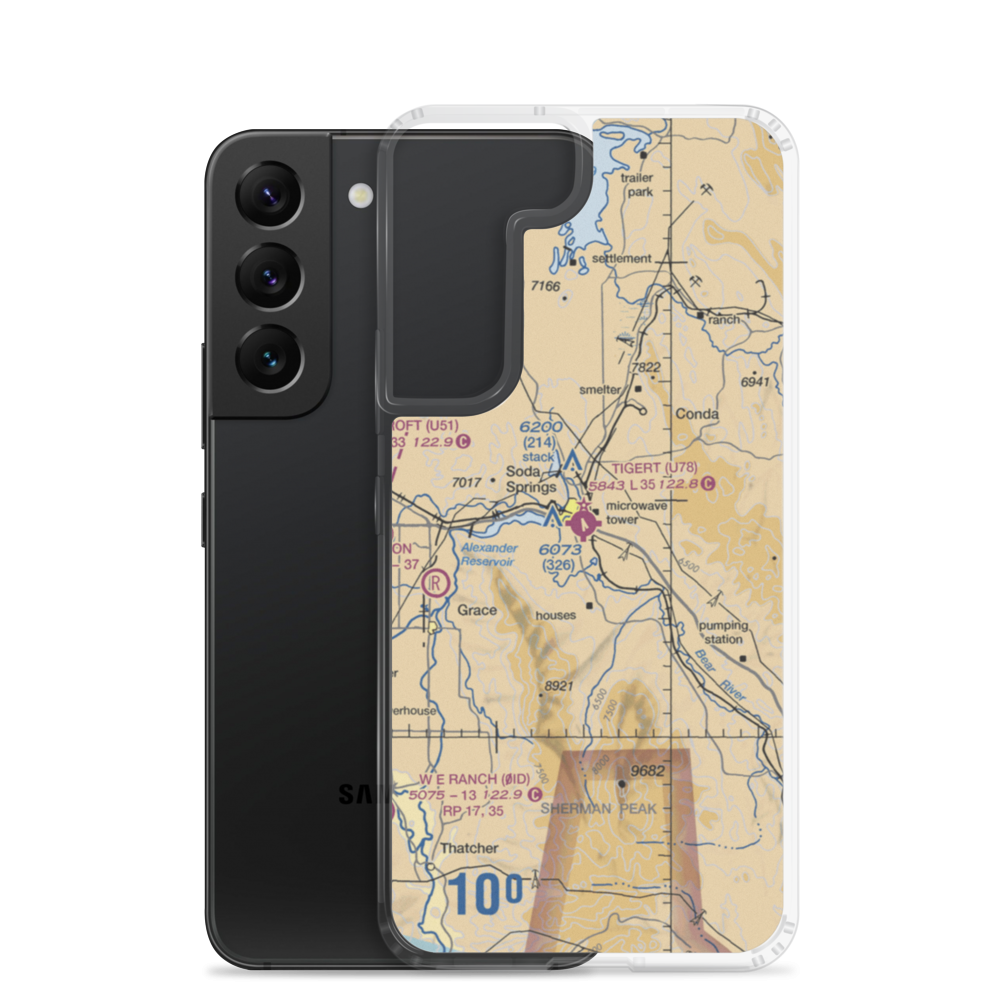 Allen H Tigert Airport (U78) VFR Sectional Samsung Case Samsung Galaxy S22 model shown