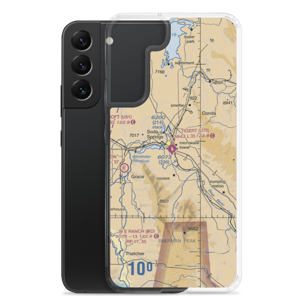 Allen H Tigert Airport (U78) VFR Sectional Samsung Case Samsung Galaxy S22 Plus model shown
