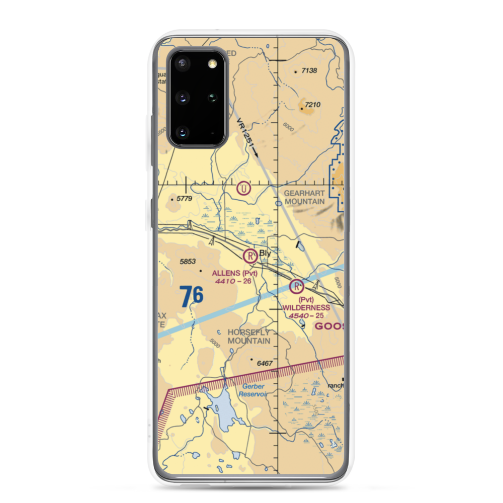 Allen's Airstrip (85OR) VFR Sectional Samsung Case Samsung Galaxy S20 Plus model shown