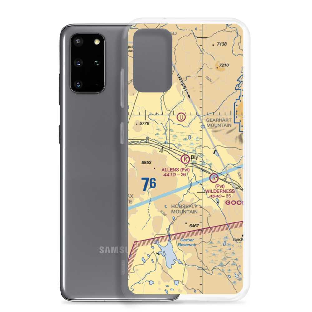 Allen's Airstrip (85OR) VFR Sectional Samsung Case Samsung Galaxy S20 Plus model shown