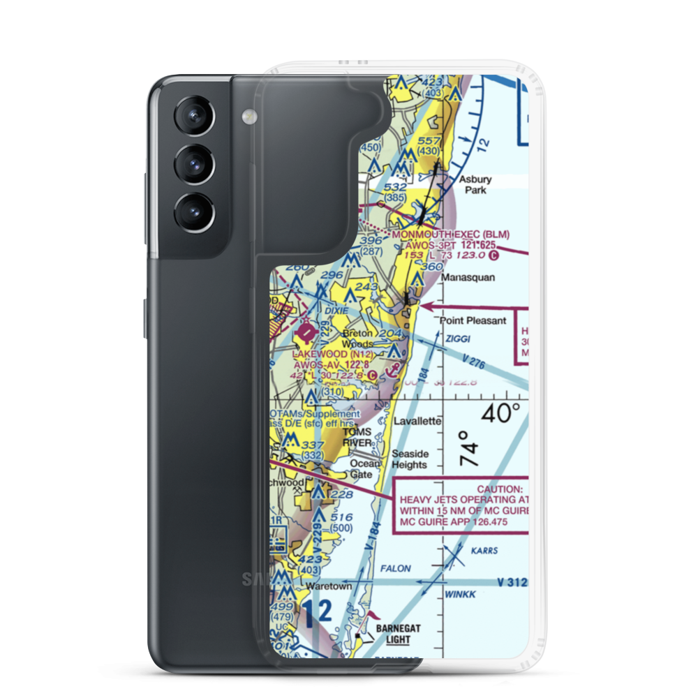 Allen's Seaplane Base (JY35) VFR Sectional Samsung Case Samsung Galaxy S21 model shown