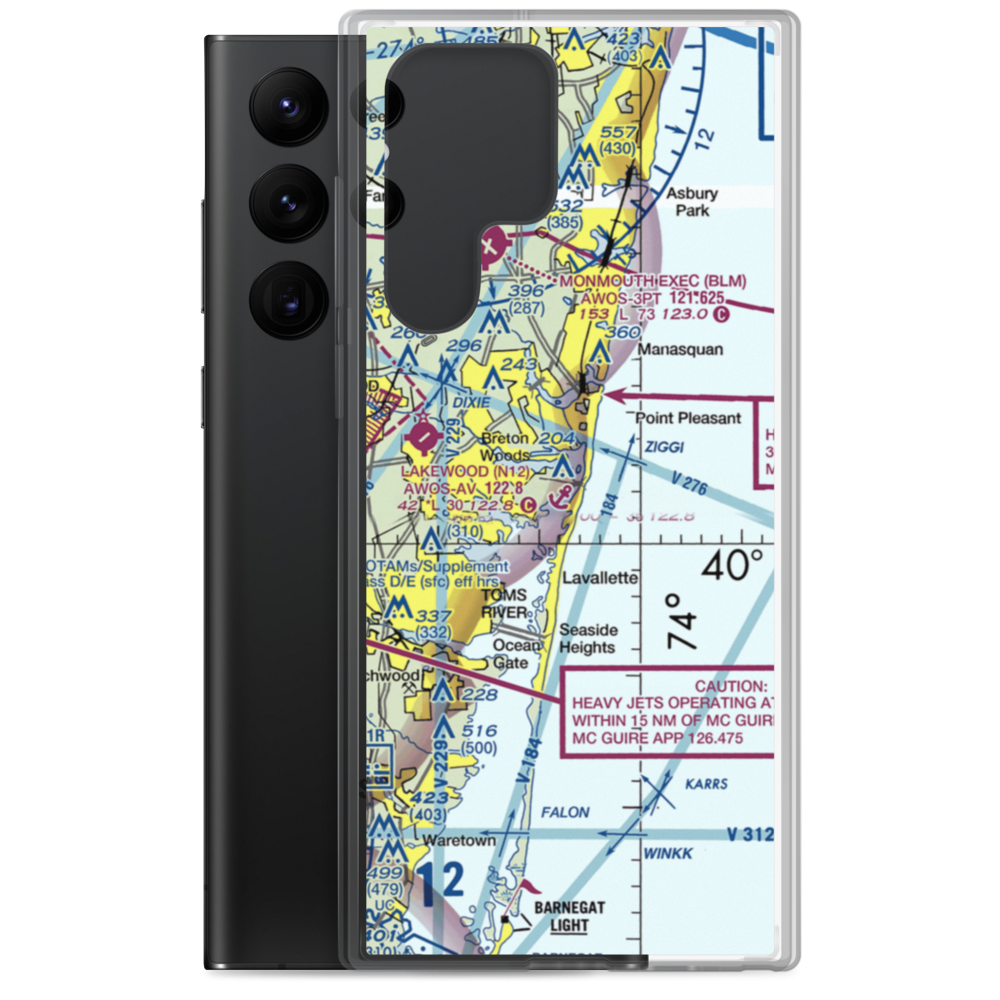 Allen's Seaplane Base (JY35) VFR Sectional Samsung Case Samsung Galaxy S22 Ultra model shown