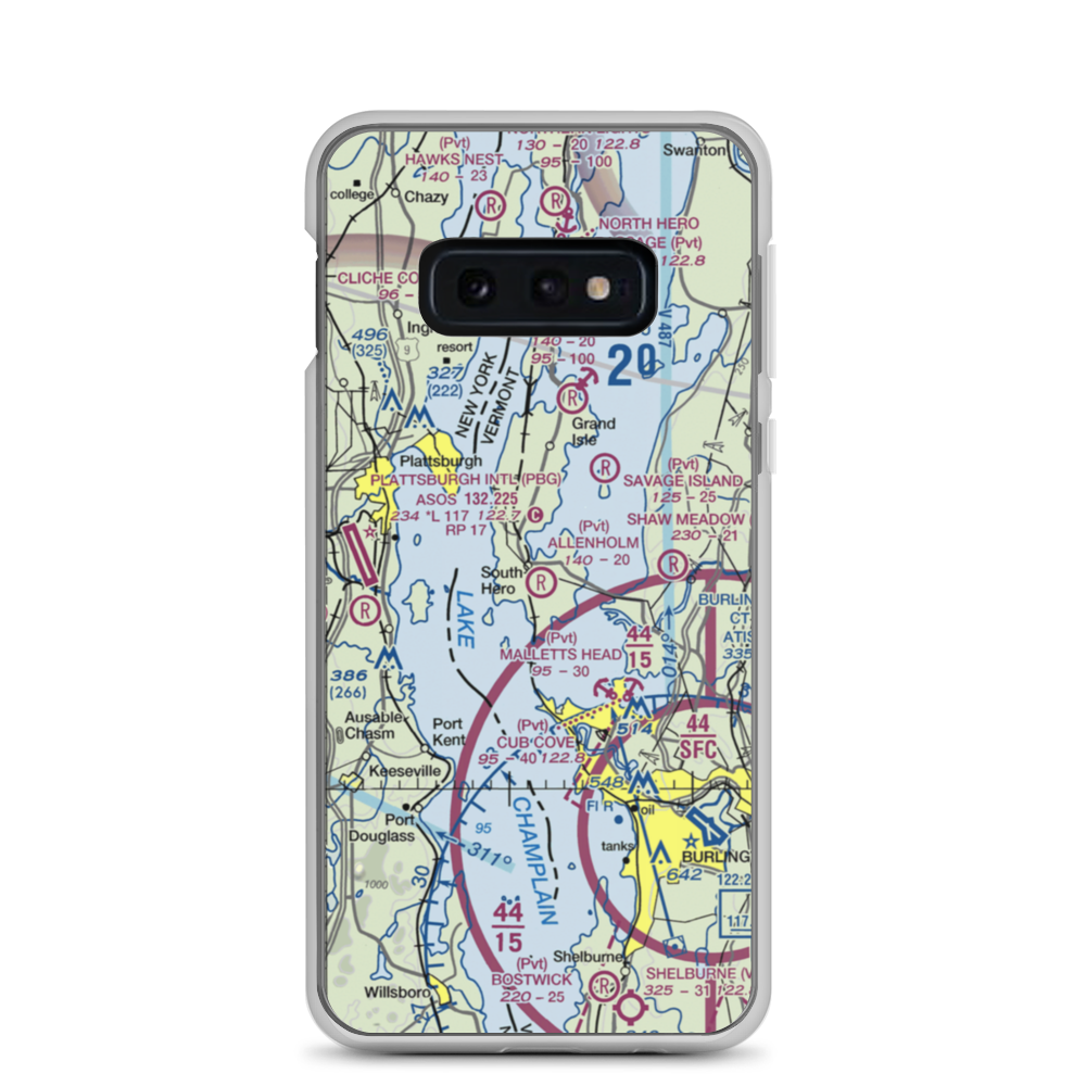 Allenholm Airport (VT26) VFR Sectional Samsung Case Samsung Galaxy S10e model shown