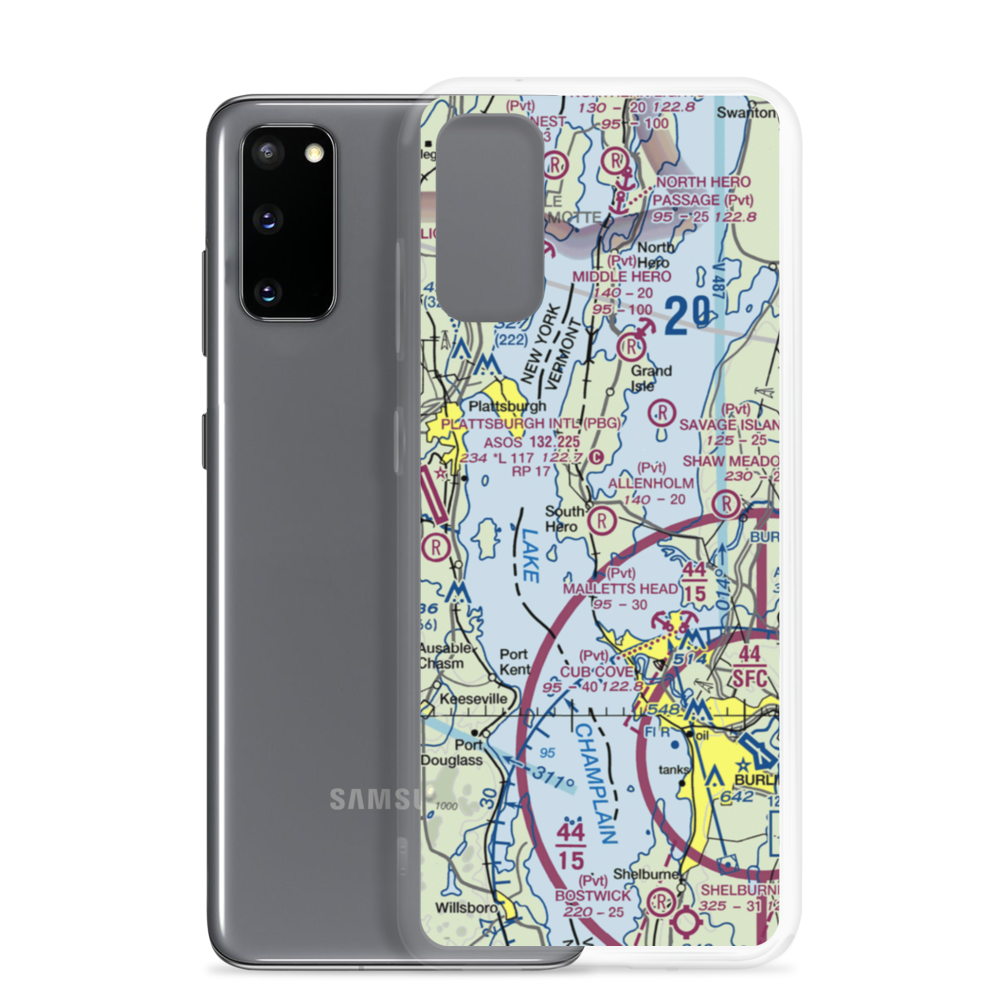 Allenholm Airport (VT26) VFR Sectional Samsung Case Samsung Galaxy S20 model shown