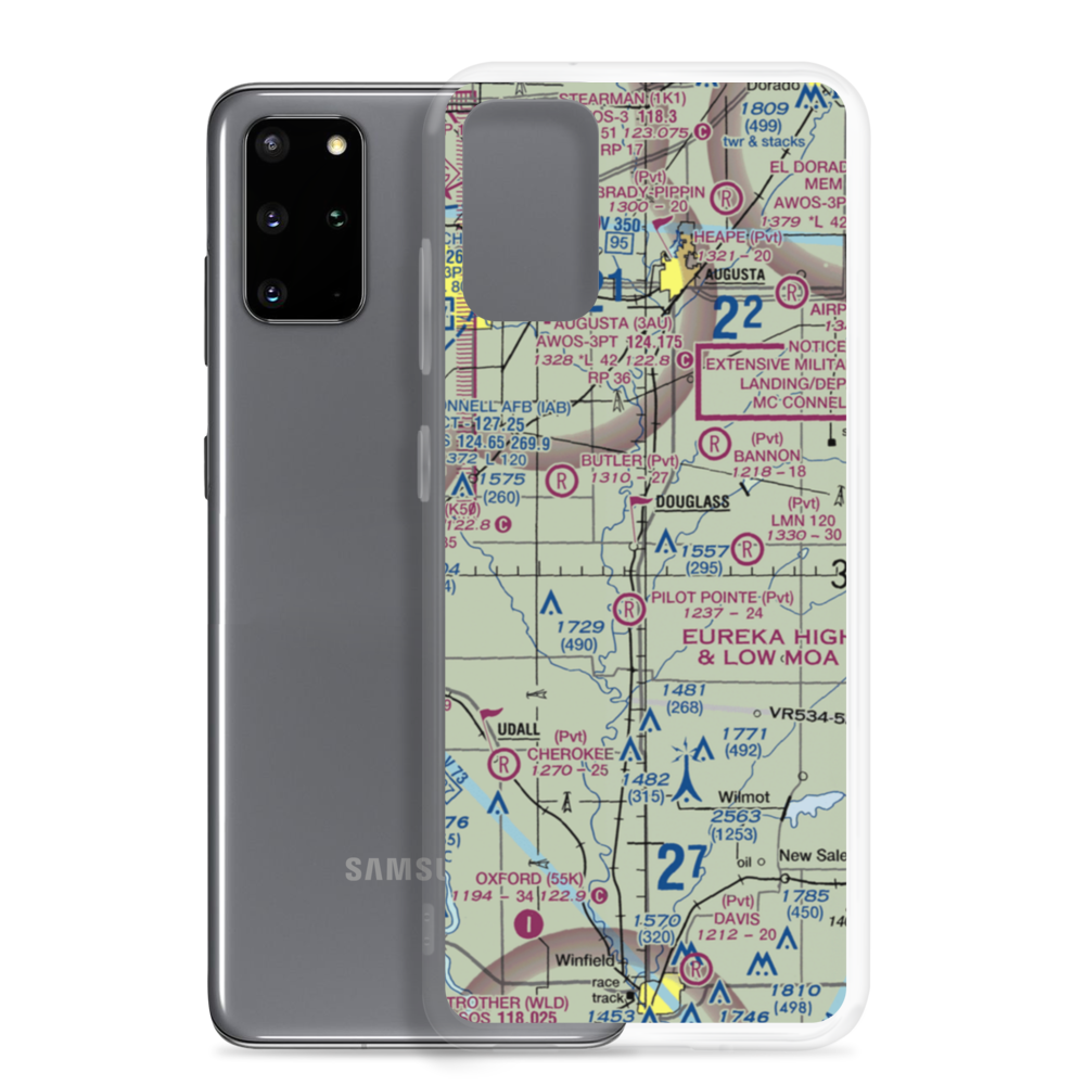 Alley Field (60KS) VFR Sectional Samsung Case Samsung Galaxy S20 Plus model shown