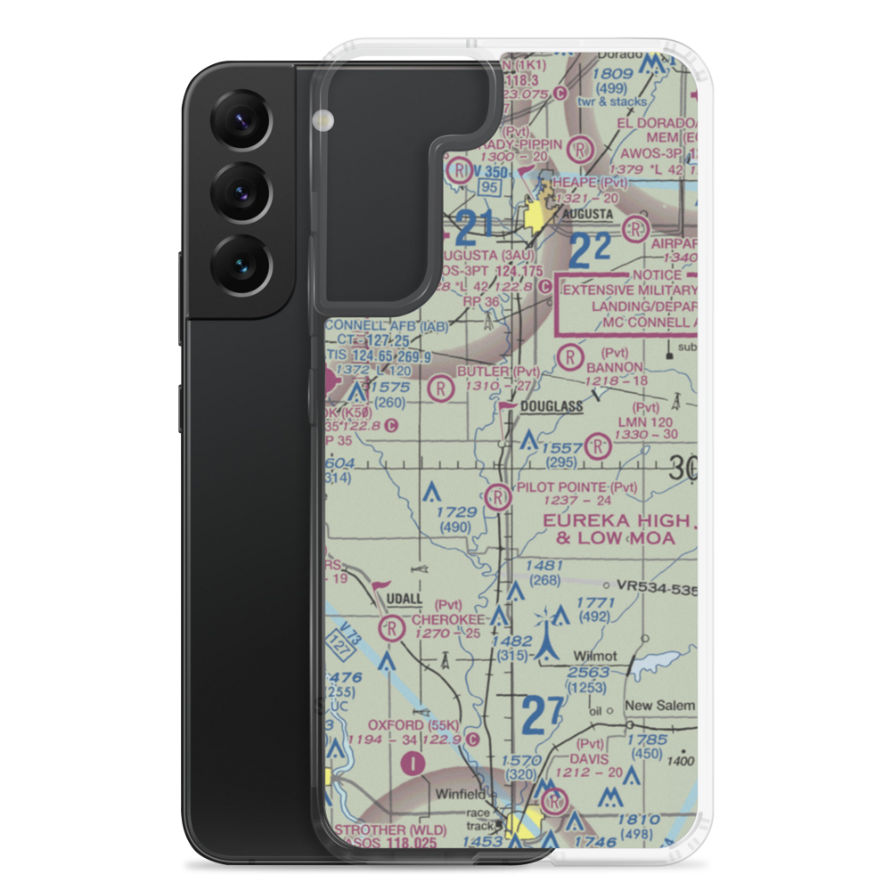 Alley Field (60KS) VFR Sectional Samsung Case Samsung Galaxy S22 Plus model shown