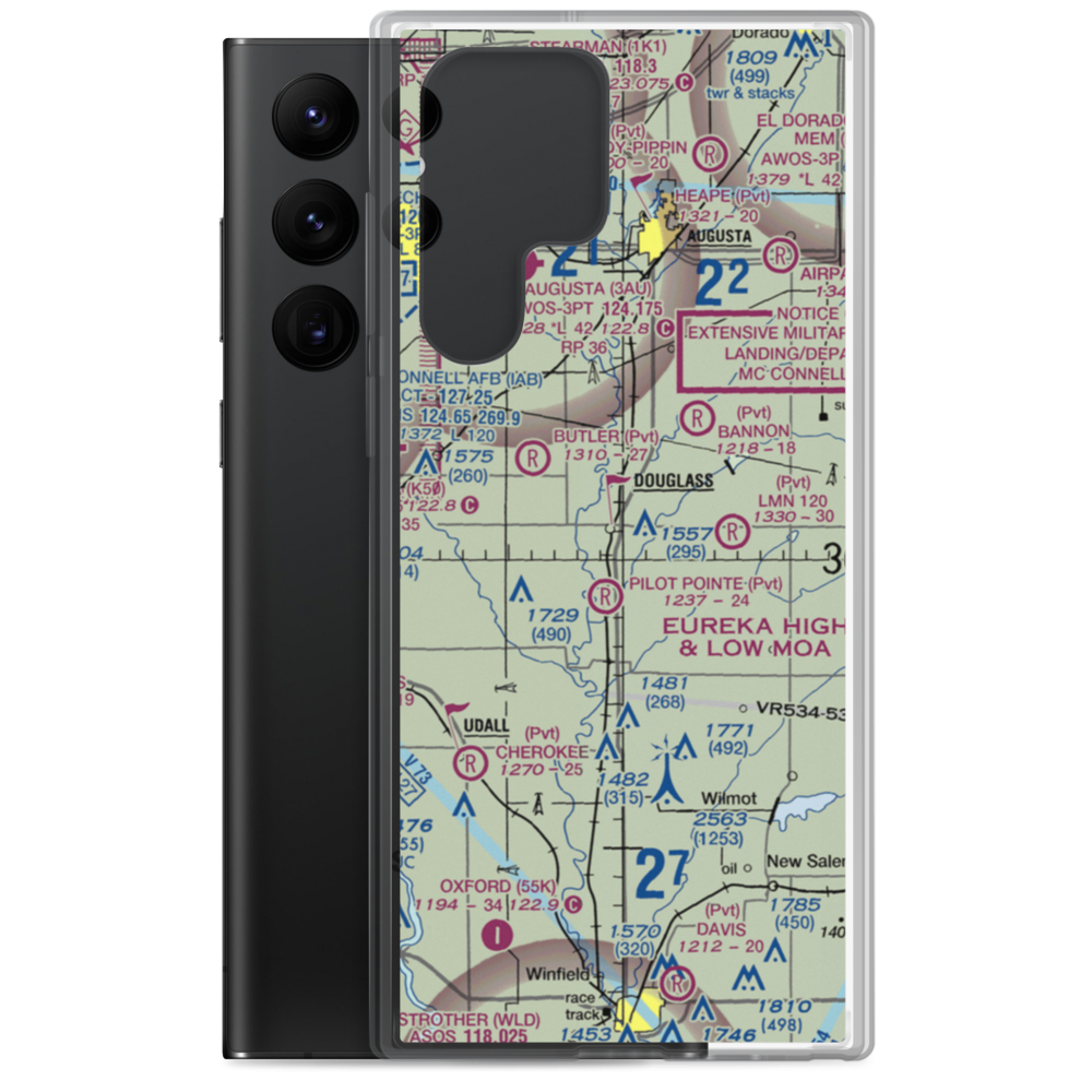 Alley Field (60KS) VFR Sectional Samsung Case Samsung Galaxy S22 Ultra model shown