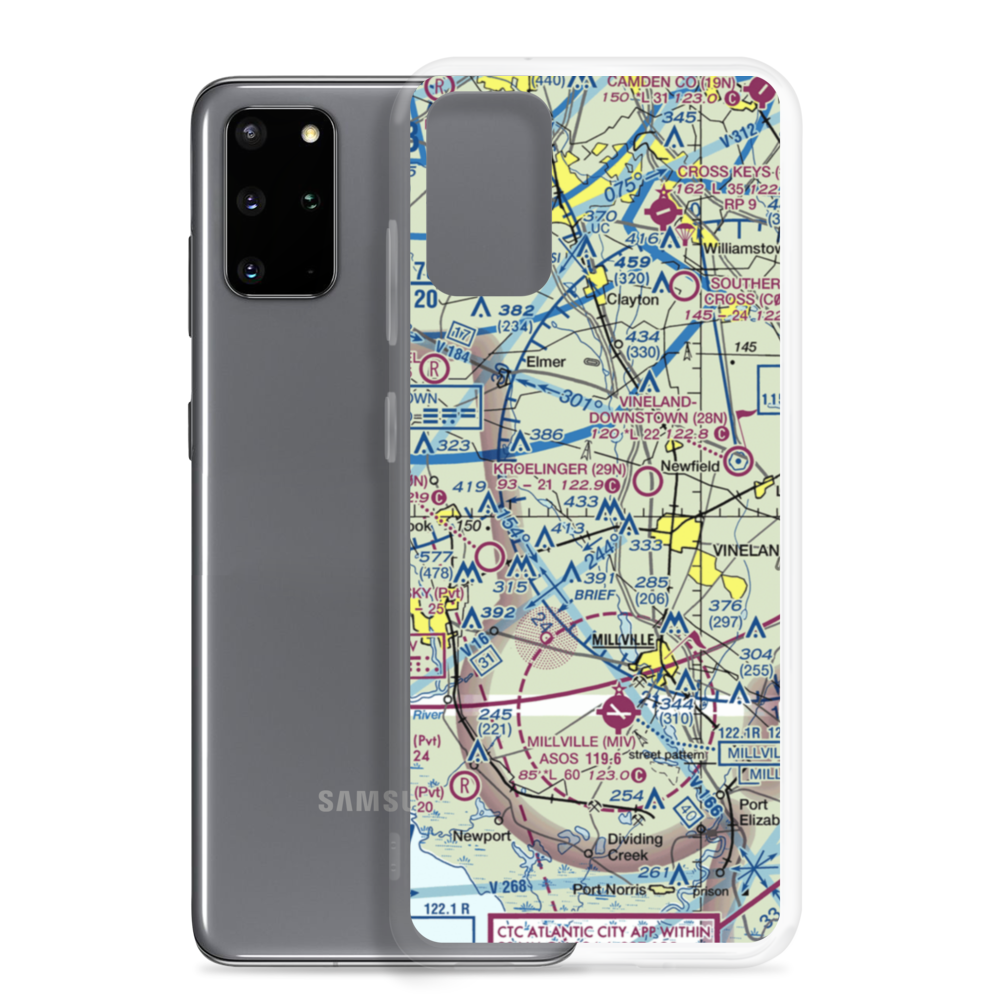 Alliance Airport (23NJ) VFR Sectional Samsung Case Samsung Galaxy S20 Plus model shown