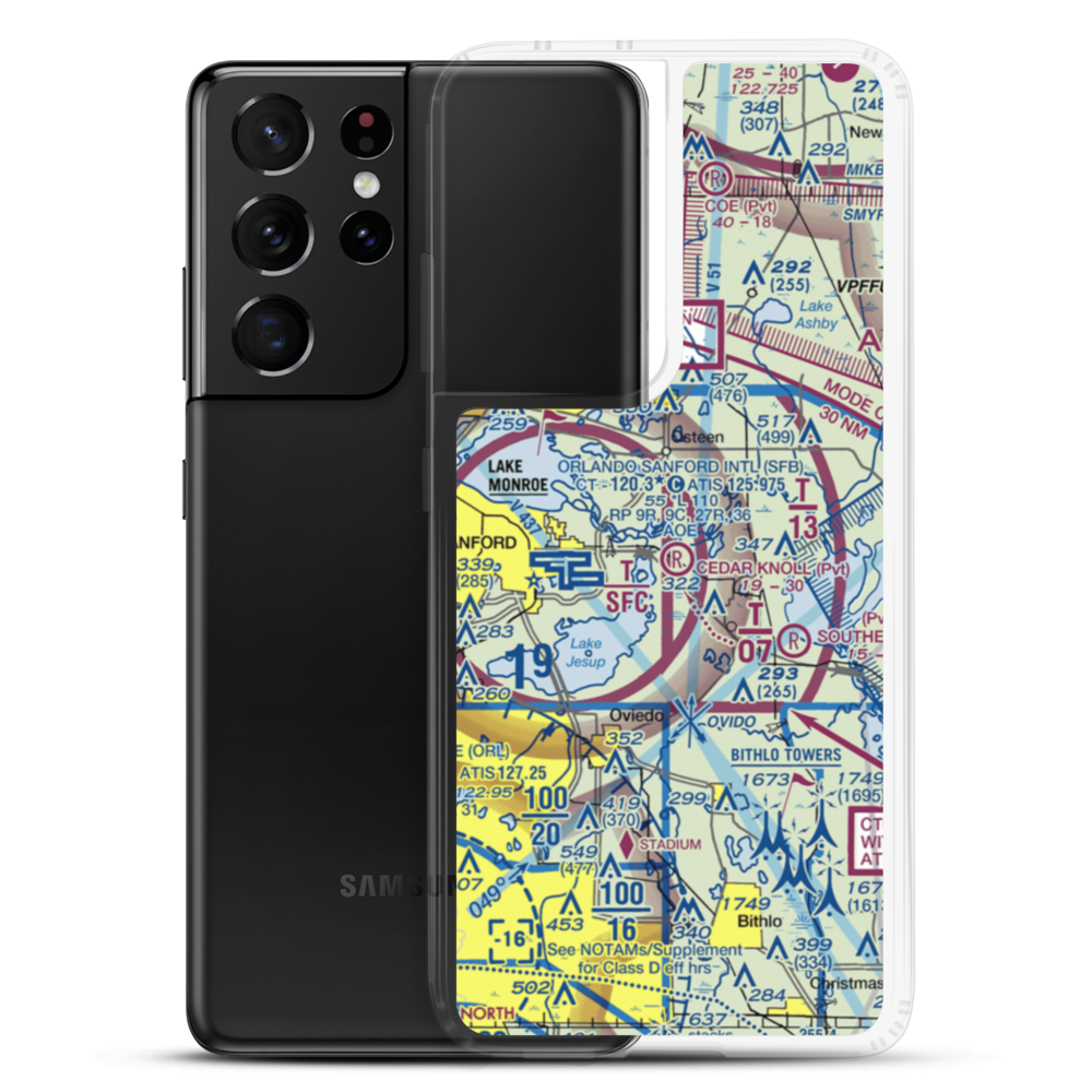 Alligator Drink Seaplane Base (0FL2) VFR Sectional Samsung Case Samsung Galaxy S21 Ultra model shown