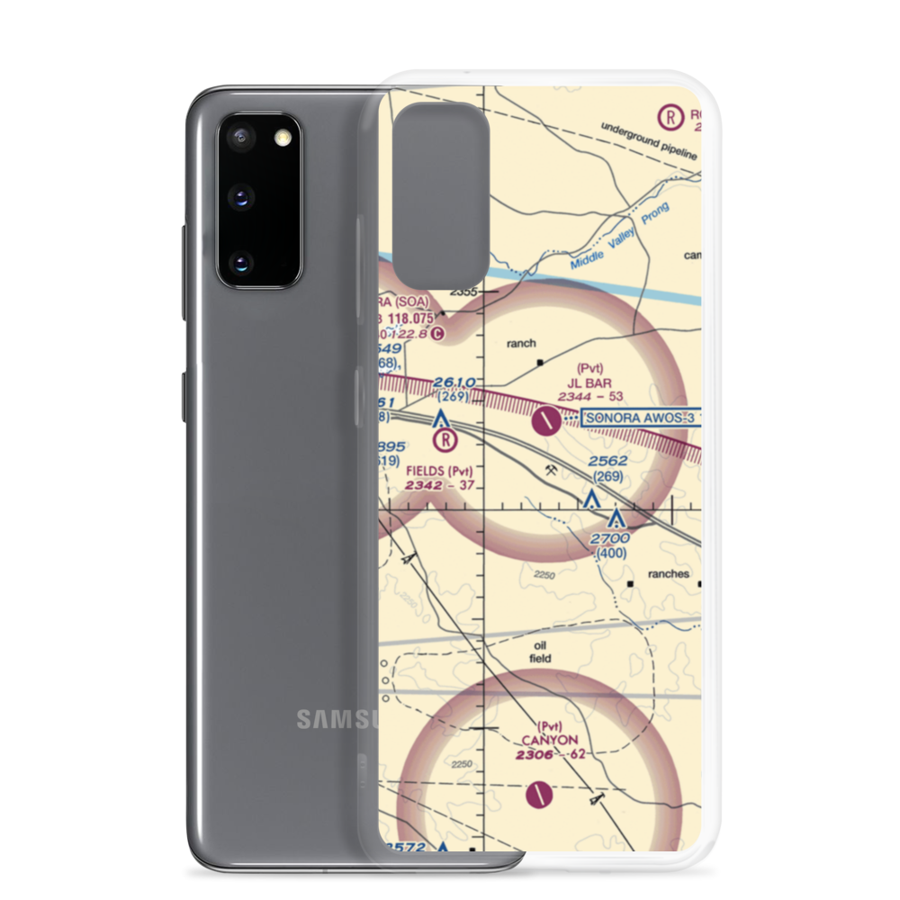 Allison Ranch Airport (13TX) VFR Sectional Samsung Case Samsung Galaxy S20 model shown