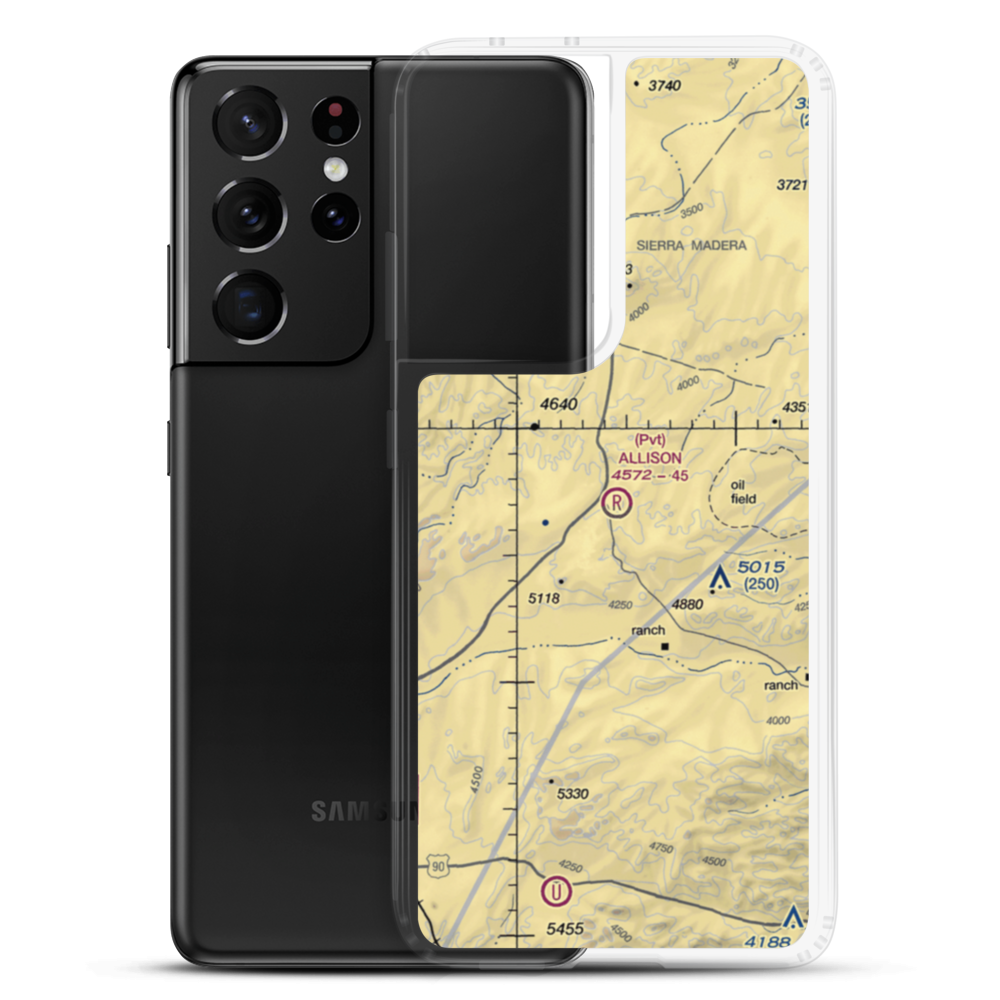 Allison Ranch Airport (4TS7) VFR Sectional Samsung Case Samsung Galaxy S21 Ultra model shown