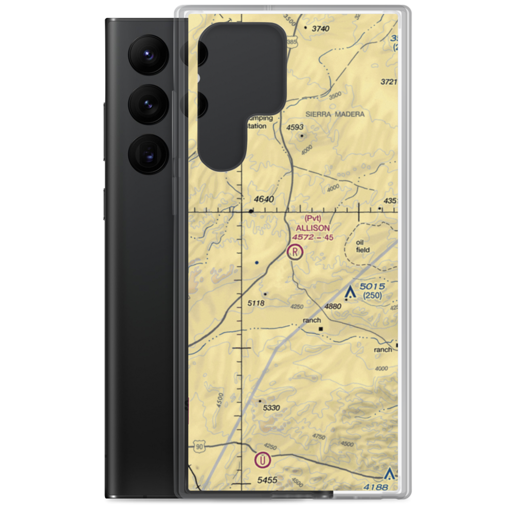 Allison Ranch Airport (4TS7) VFR Sectional Samsung Case Samsung Galaxy S22 Ultra model shown