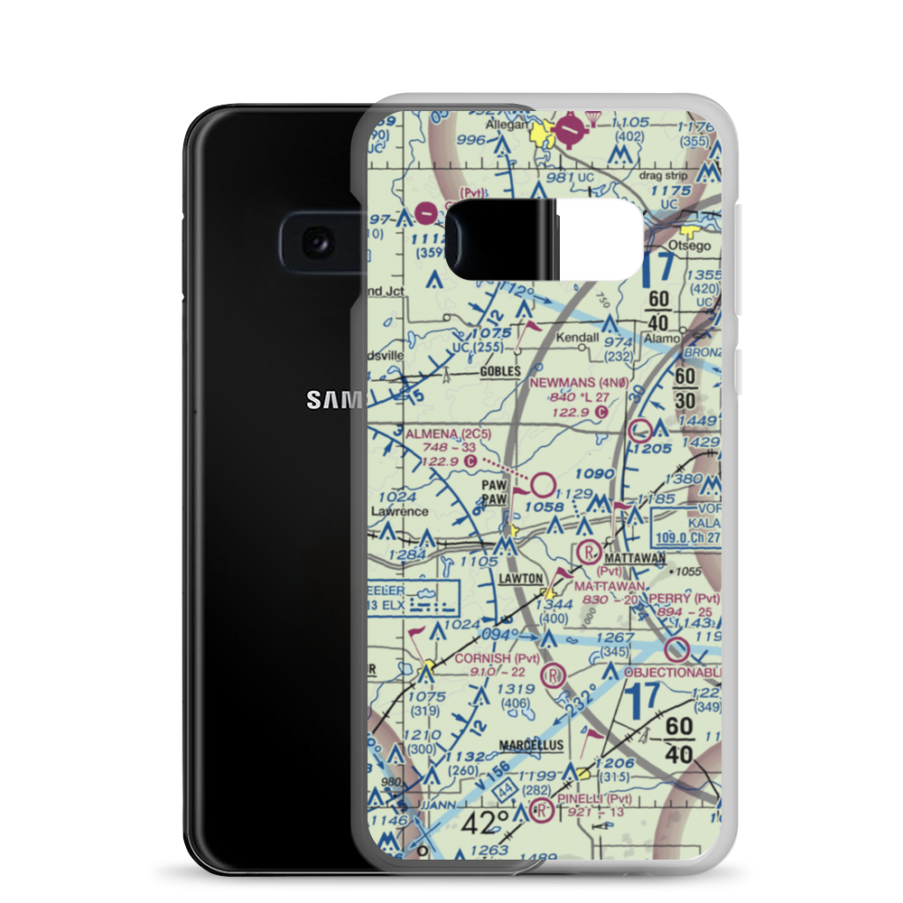 Almena Airport (2C5) VFR Sectional Samsung Case Samsung Galaxy S10e model shown