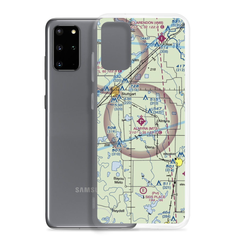 Almyra Municipal Airport (M73) VFR Sectional Samsung Case Samsung Galaxy S20 Plus model shown