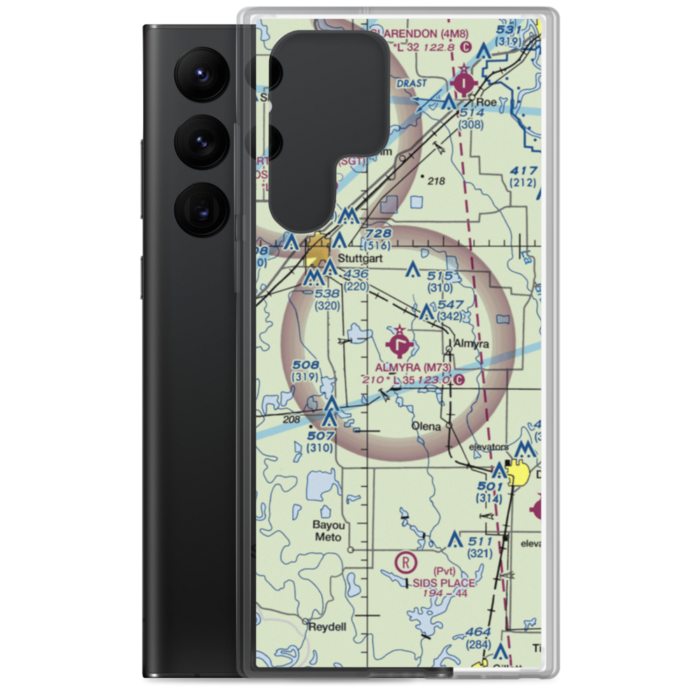 Almyra Municipal Airport (M73) VFR Sectional Samsung Case Samsung Galaxy S22 Ultra model shown