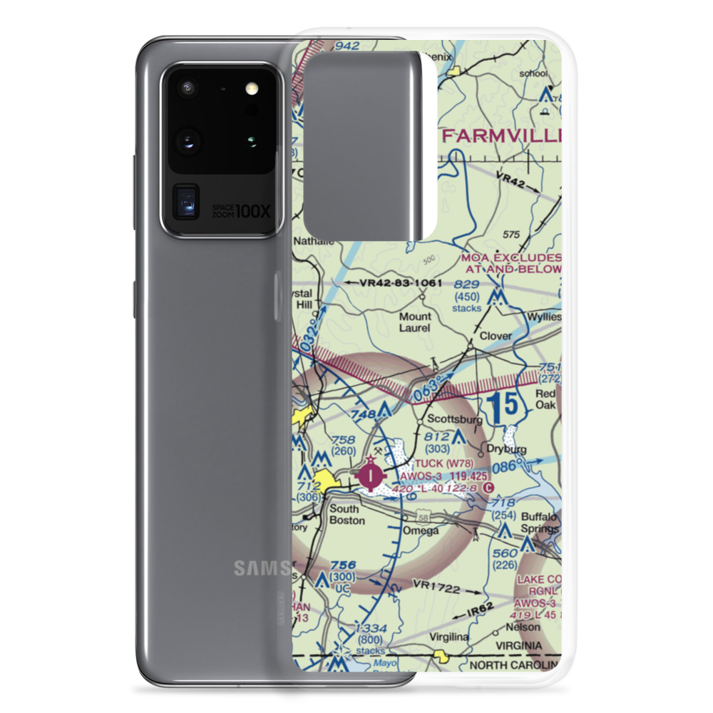 Alpha Hotel Airport (07VA) VFR Sectional Samsung Case Samsung Galaxy S20 Ultra model shown