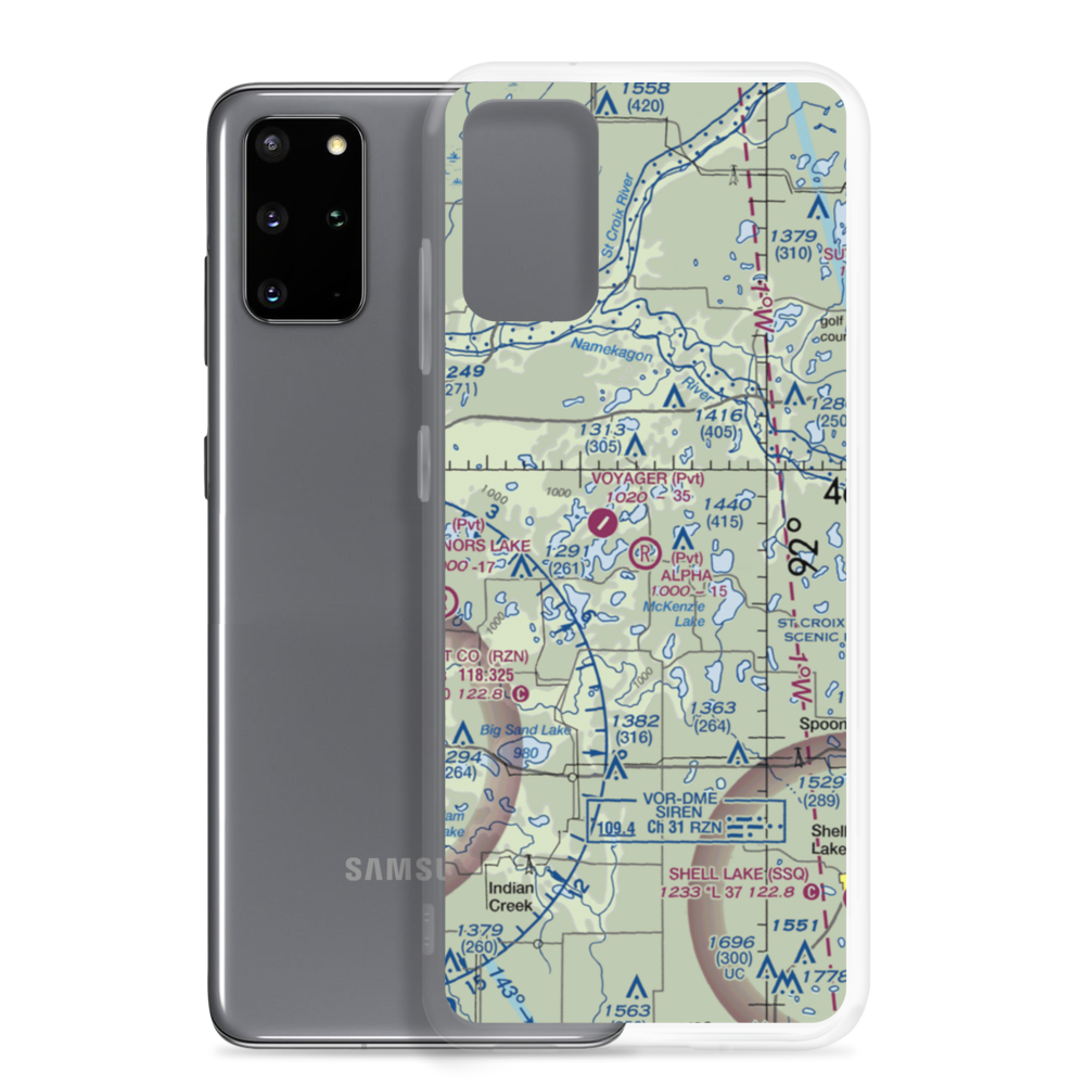 Alpha Hotel Airport (WS81) VFR Sectional Samsung Case Samsung Galaxy S20 Plus model shown
