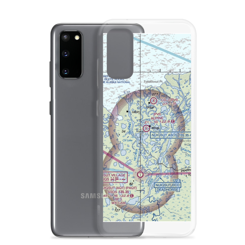 Alpine Airstrip (AK15) VFR Sectional Samsung Case Samsung Galaxy S20 model shown
