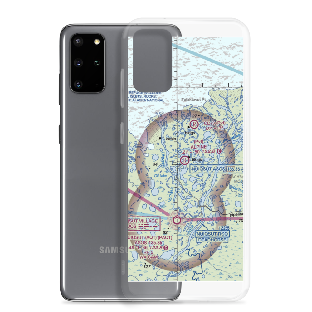 Alpine Airstrip (DQH) VFR Sectional Samsung Case Samsung Galaxy S20 Plus model shown