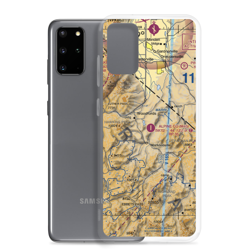 Alpine County Airport (M45) VFR Sectional Samsung Case Samsung Galaxy S20 Plus model shown