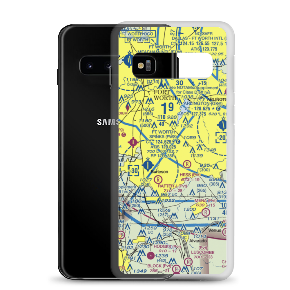 Alpine Range Airport (00TS) VFR Sectional Samsung Case Samsung Galaxy S10 model shown