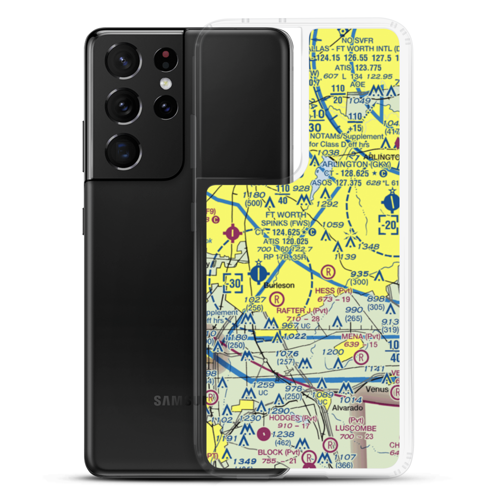Alpine Range Airport (00TS) VFR Sectional Samsung Case Samsung Galaxy S21 Ultra model shown