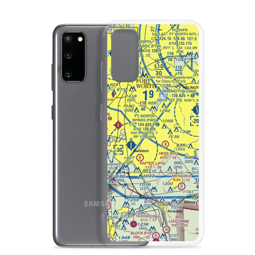 Alpine Range Airport (00TS) VFR Sectional Samsung Case Samsung Galaxy S20 model shown
