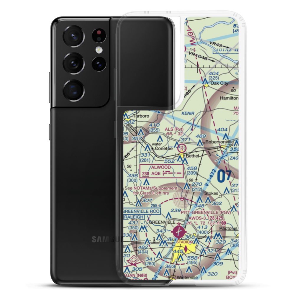 Als Airport (NR40) VFR Sectional Samsung Case Samsung Galaxy S21 Ultra model shown