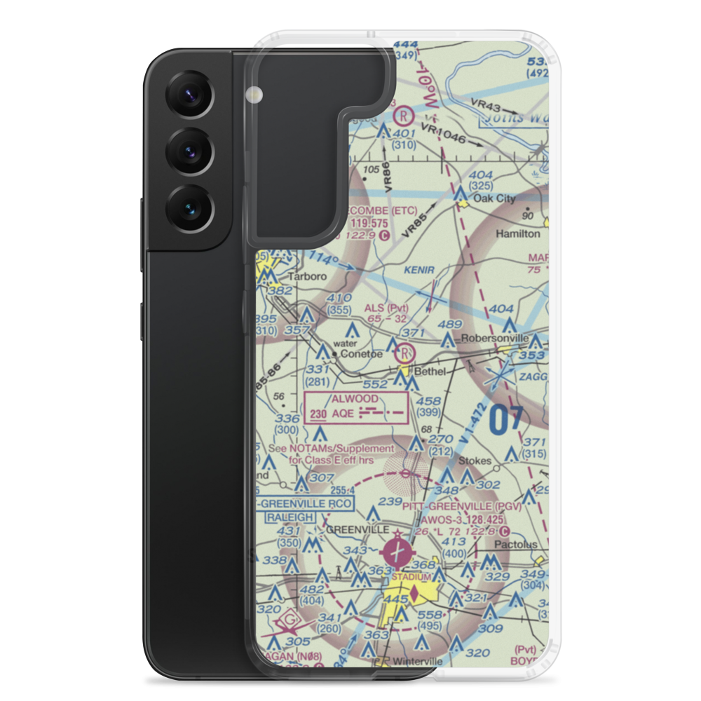 Als Airport (NR40) VFR Sectional Samsung Case Samsung Galaxy S22 Plus model shown