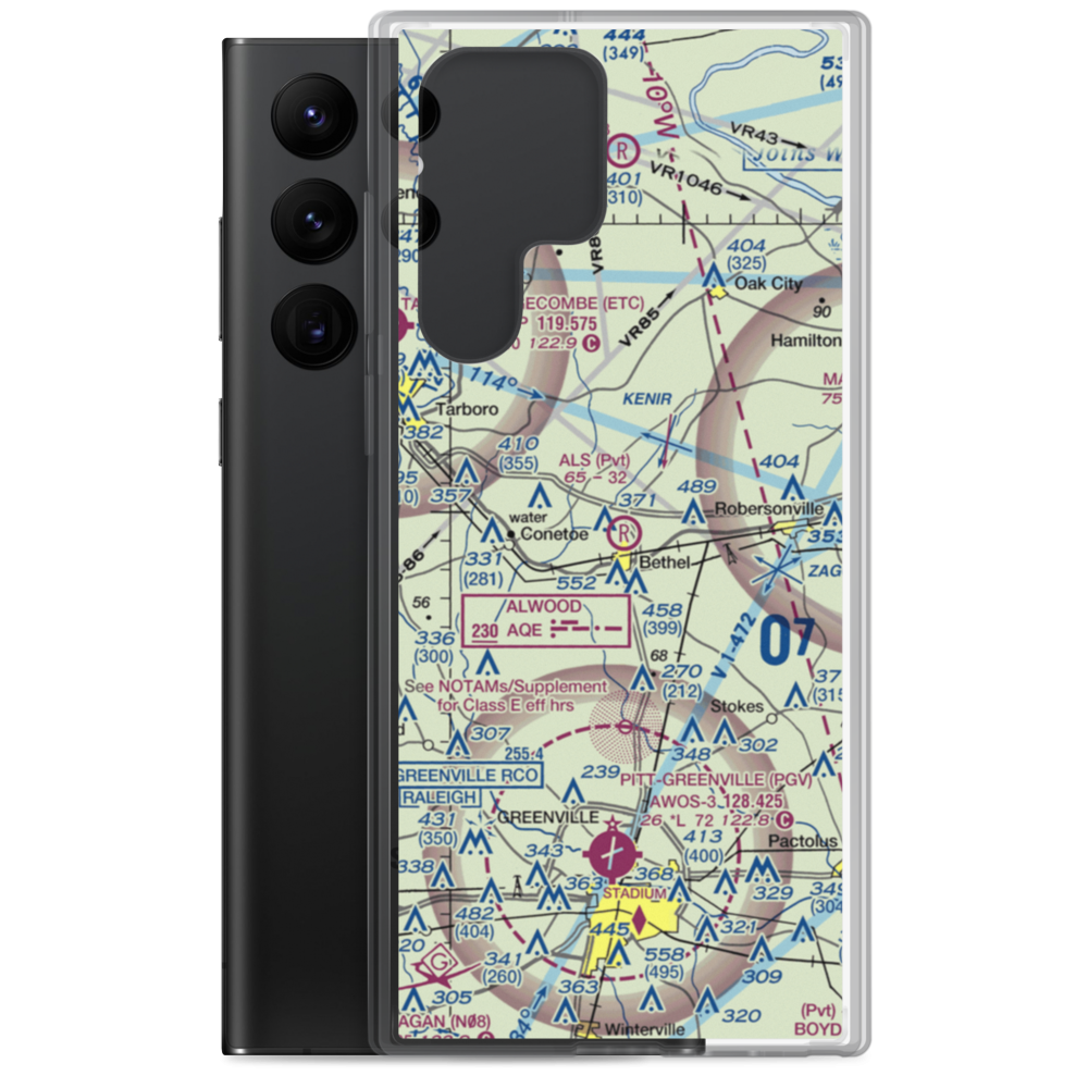 Als Airport (NR40) VFR Sectional Samsung Case Samsung Galaxy S22 Ultra model shown