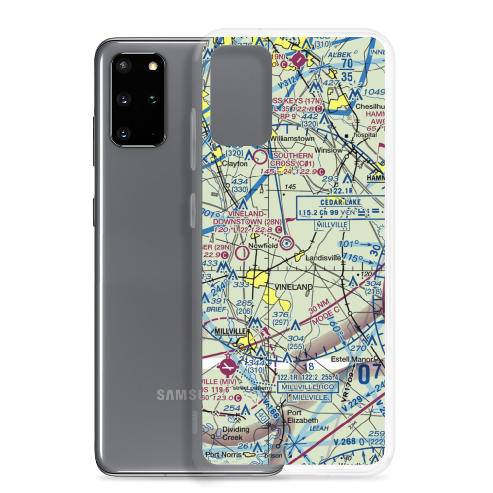 Als Landing Strip (NJ96) VFR Sectional Samsung Case Samsung Galaxy S20 Plus model shown
