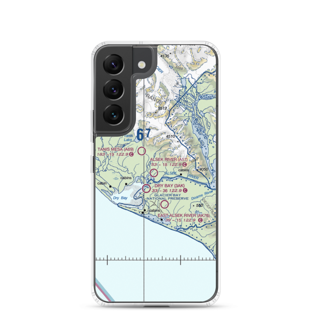 Alsek River Airport (A57) VFR Sectional Samsung Case Samsung Galaxy S22 model shown